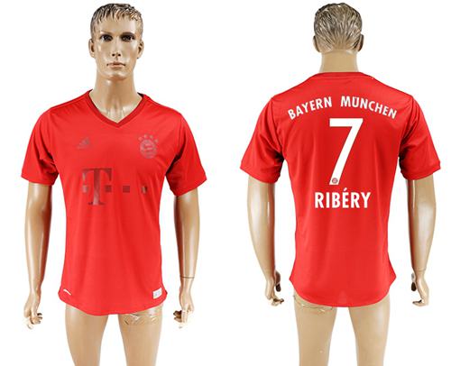 Bayern Munchen #7 Ribery Marine Environmental Protection Home Soccer Club Jersey - Click Image to Close